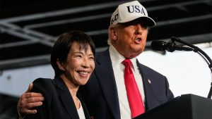 Trump says missiles for Japan’s F-35s will arrive ‘this week’ during visit to USS George Washington