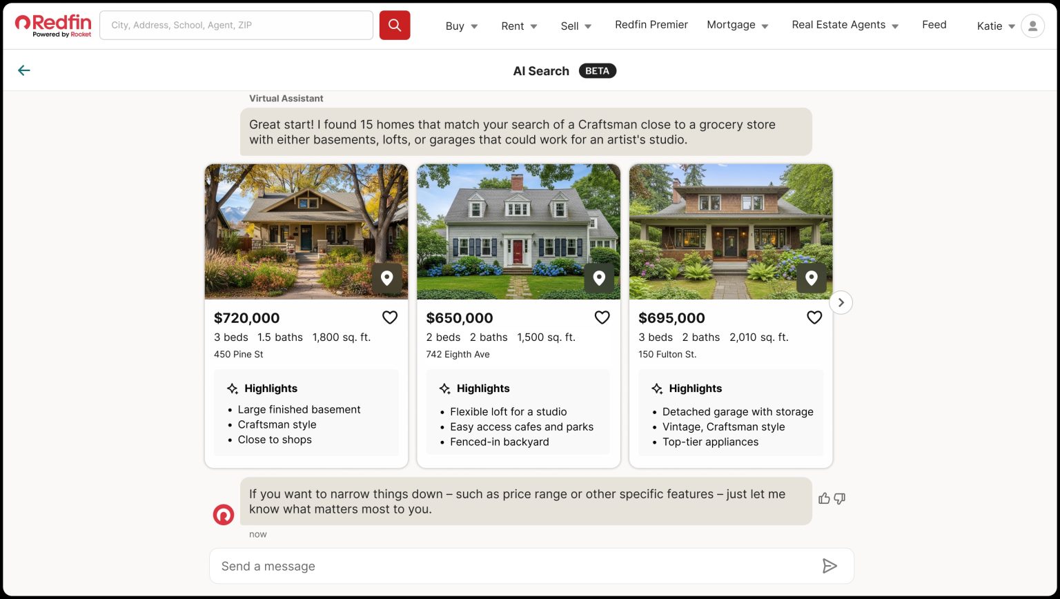Redfin launches chatbot providing conversations with home shoppers