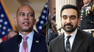 Hakeem Jeffries dodges question on whether Mamdani is future of Democratic Party