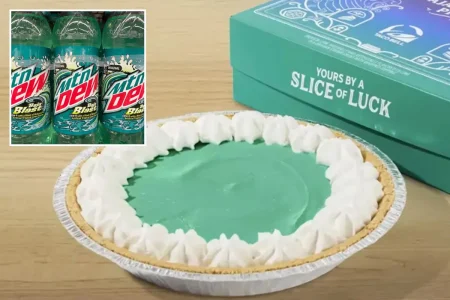 Taco Bell’s new Mountain Dew Baja Blast Pie horrifies customers: ‘Chernobyl cheesecake’