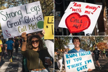 Exclusive | Forget dating apps, I put my phone number on a sign at the NYC marathon — here’s how it went