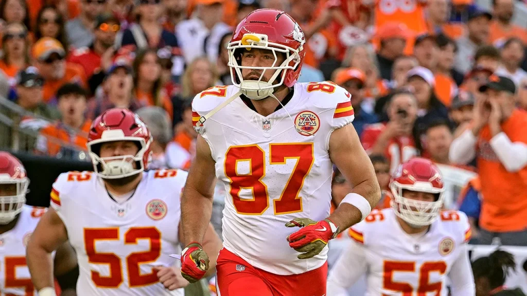 Chiefs’ Travis Kelce has words with Broncos defender during pivotal divisional matchup