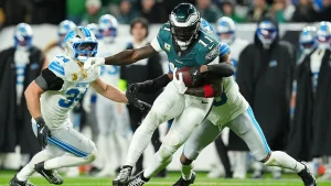 NFL broadcaster Cris Collinsworth rips late penalty against Lions as Eagles’ defense dominates in win