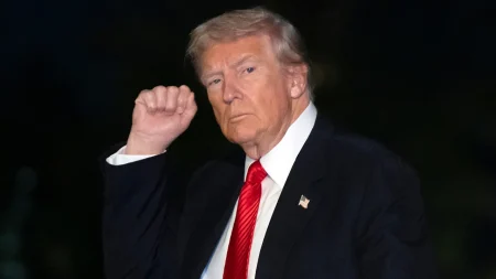 Trump arrives at Commanders’ stadium for NFL ‘Salute to Service’ festivities