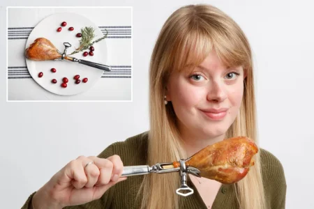 Exclusive | Thanksgiving dinner must-have is an absurd $569 sterling silver drumstick holder — does it work, or is it just a turkey?