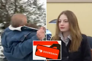 NY DoorDash driver arrested for sharing TikTok video of passed-out naked customer hides from cameras outside courthouse