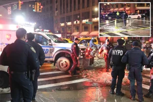 27-year-old in critical condition after being shot in chest in Midtown Manhattan, shooter at-large