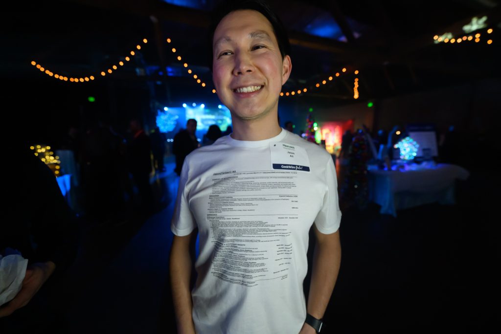 Jason Ait Wears Resume T-Shirt To Network