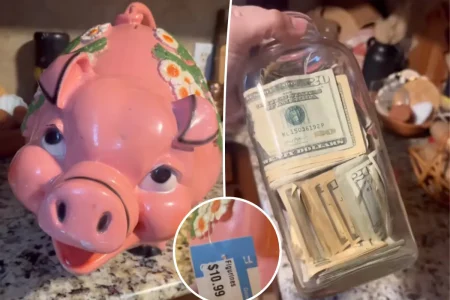 Lucky woman thrifts ‘hideous’ piggy bank — shocked to find $2,028 hidden inside