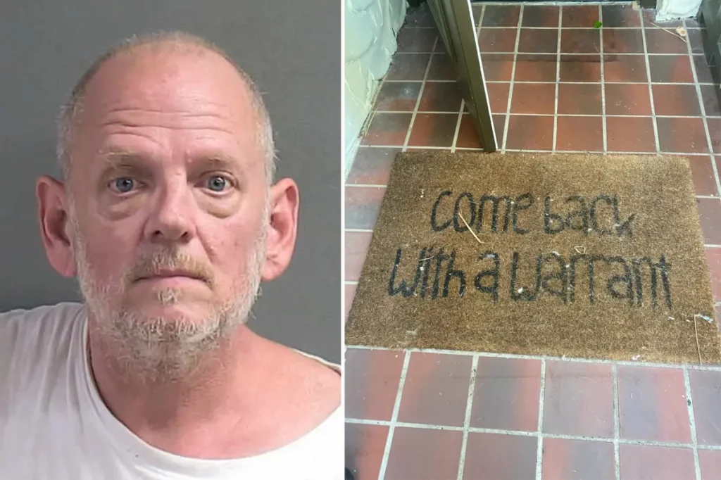 Florida man with doormat reading ‘come back with a warrant’ arrested in large-scale fraud scheme