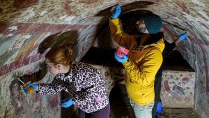 Archaeologists uncover rare fresco of Jesus in town Pope Leo XIV recently visited