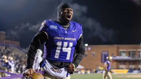 JMU athletic director pleads with fans to stop throwing snowballs after punter is nearly hit: ‘Please stop’
