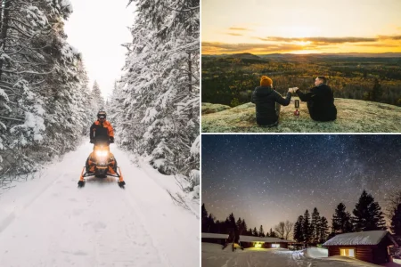 New Brunswick does winter well with dark skies, cozy lodges and icy adventures
