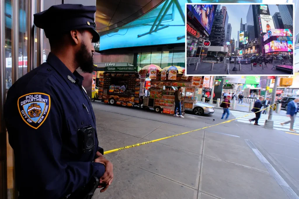 Man slashed in face, stabbed in back in Times Square, police say