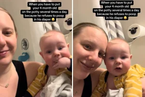 4-Month-Old Baby Uses the Potty, Mom Reveals How It Happened So Early