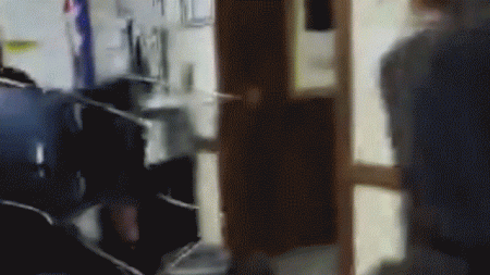 Video captures Detroit student allegedly wielding box cutter in classroom chase as teacher intervenes