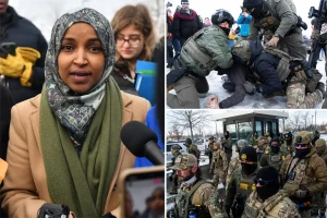 Ilhan Omar squares off against feds, joins Minneapolis protesters after being kicked out ICE facility