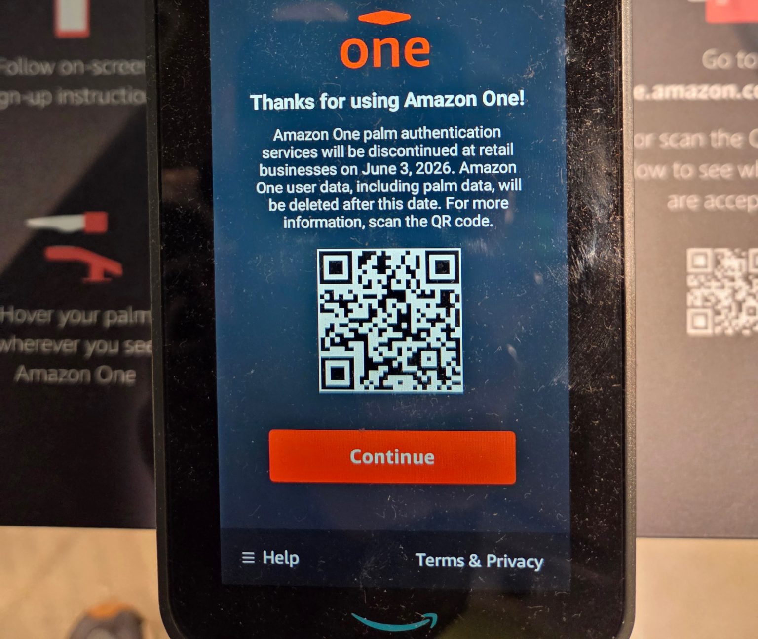 Amazon’s ‘Just Walk Out’ tech will survive company’s retail pullback, minus the palm-scanning