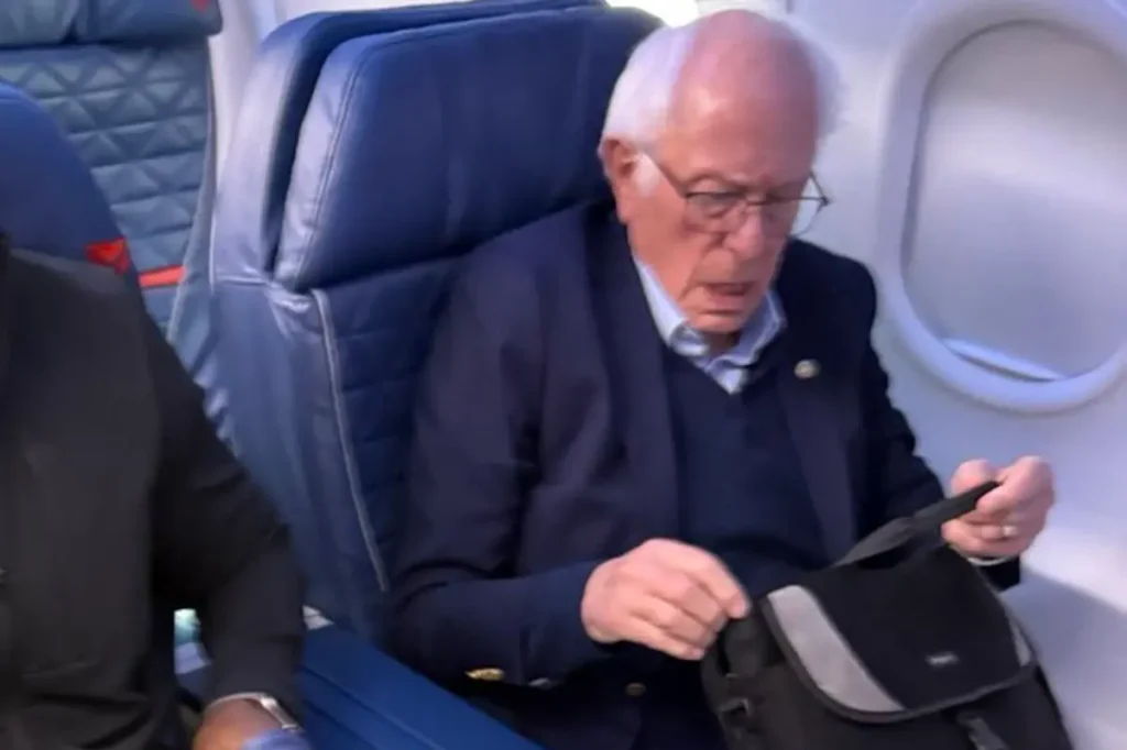 Bernie Sanders flies first class out of DC as airports brace for more mayhem after DHS shutdown bill fails to pass