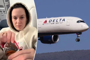 Delta Airlines flyer shocked to find this inside of her mid-flight snack