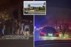 San Diego rager brings swarm of cops after hundreds of kids flood ritzy neighborhood