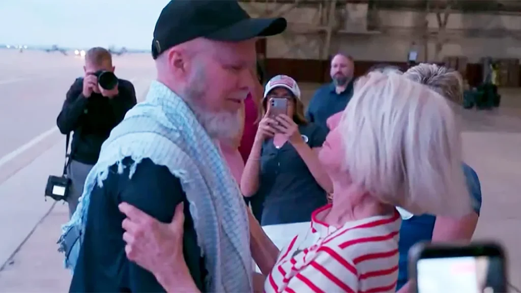 American Dennis Coyle lands in Texas after over a year in Taliban captivity