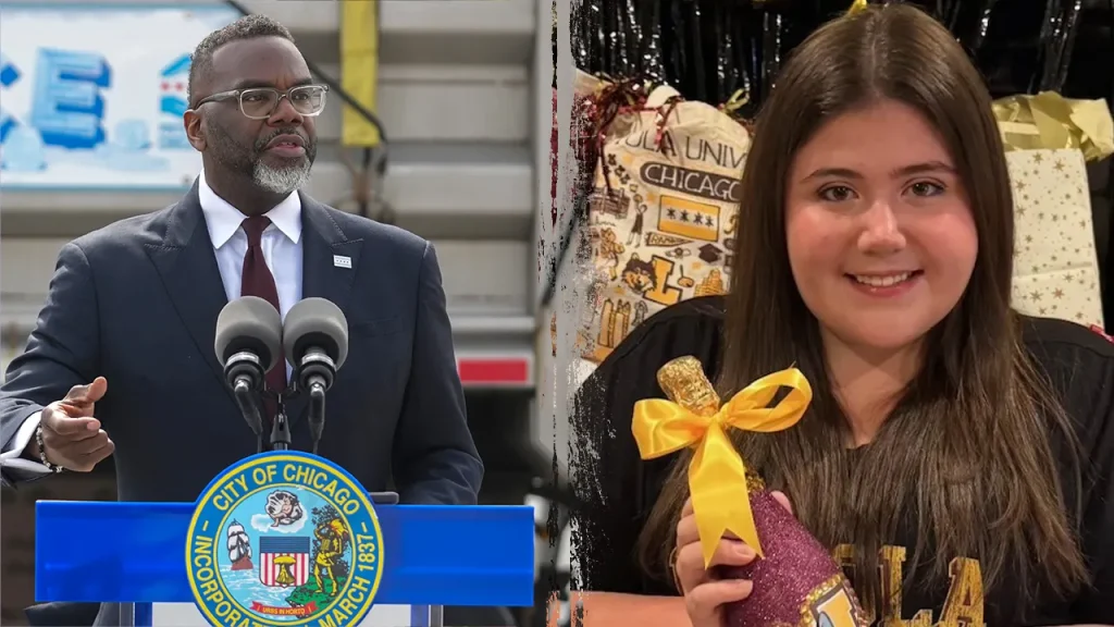 Chicago’s Brandon Johnson blasts ‘assaults against immigrants’ as slain Sheridan Gorman is laid to rest