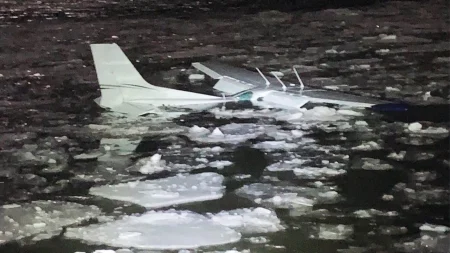 Pilot, passenger swim to safety after plane crashes into New York’s Hudson River