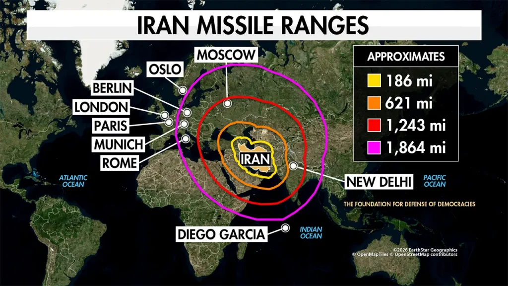 Trump proven right on Iran’s long-range missile capability as regime targets US-UK base, experts say
