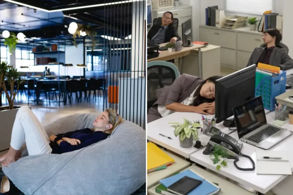 Gen Z employees can’t bear the 9-5 grind — so they’re using lunch breaks to nap or ‘crash out’ in bizarre places throughout NYC