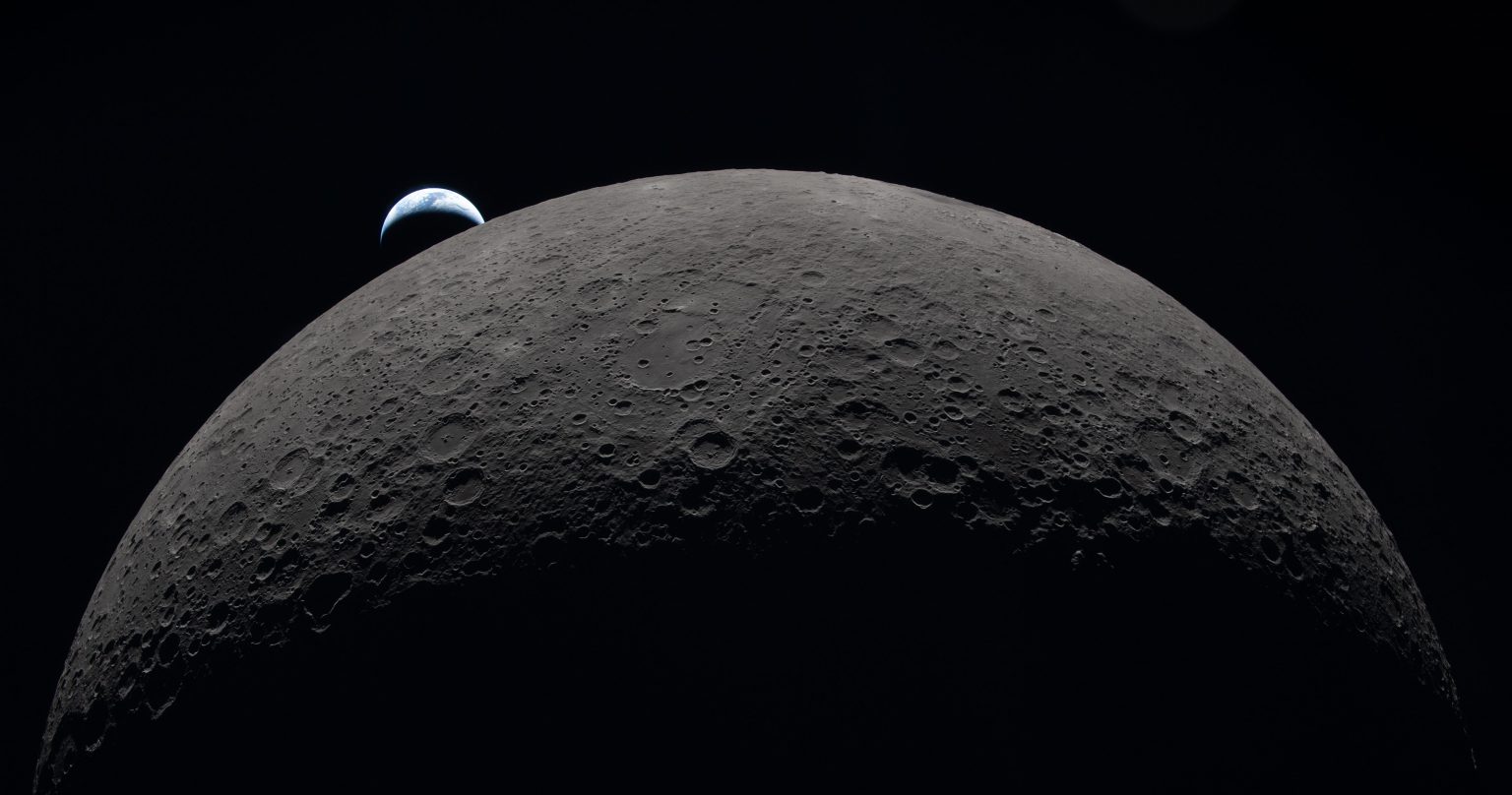 NASA releases magnificent images from astronauts’ moon flyby