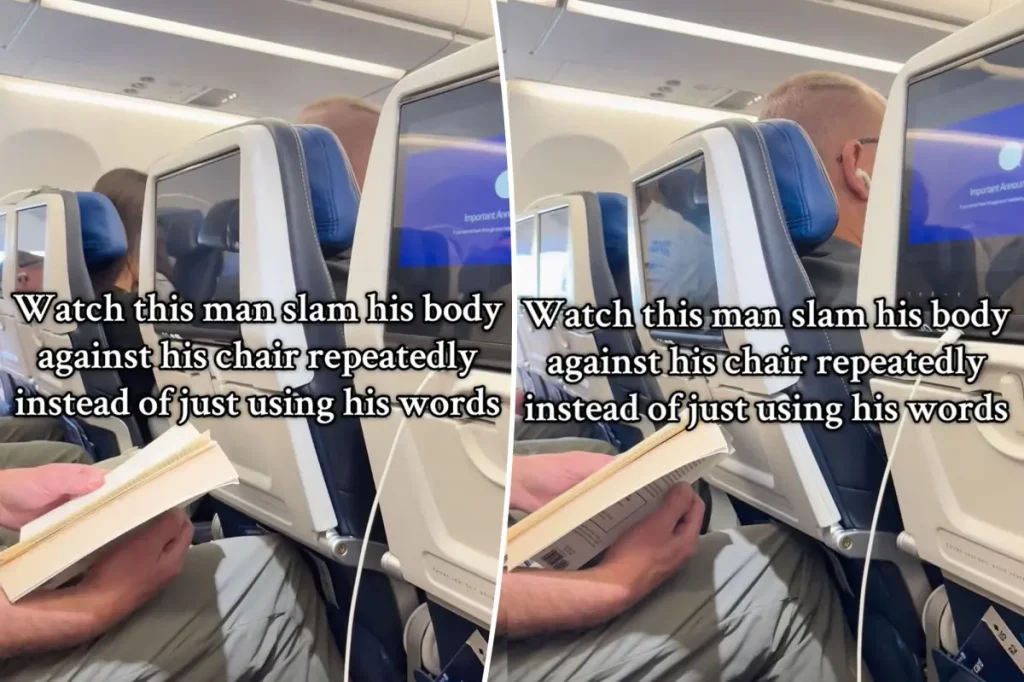 Rude passenger repeatedly slams seat back into too-tall man behind him: ‘An absolute psycho’