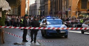 rewrite this title into a single title (don’t suggest multiple titles, just choose one, and don’t add “ to the title): Car Plows Into Pedestrians in Northern Italian Town, Injuring at Least 8