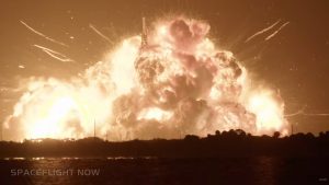 Blue Origin’s New Glenn rocket explodes on launch pad during test