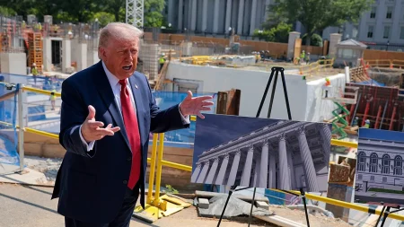 Trump warns judge against sacrificing national security by blocking White House ballroom, drone base