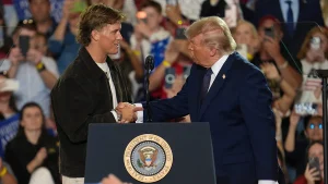 Trump backs Giants QB Jaxson Dart after rally appearance backlash, says ‘He’s also loved more’