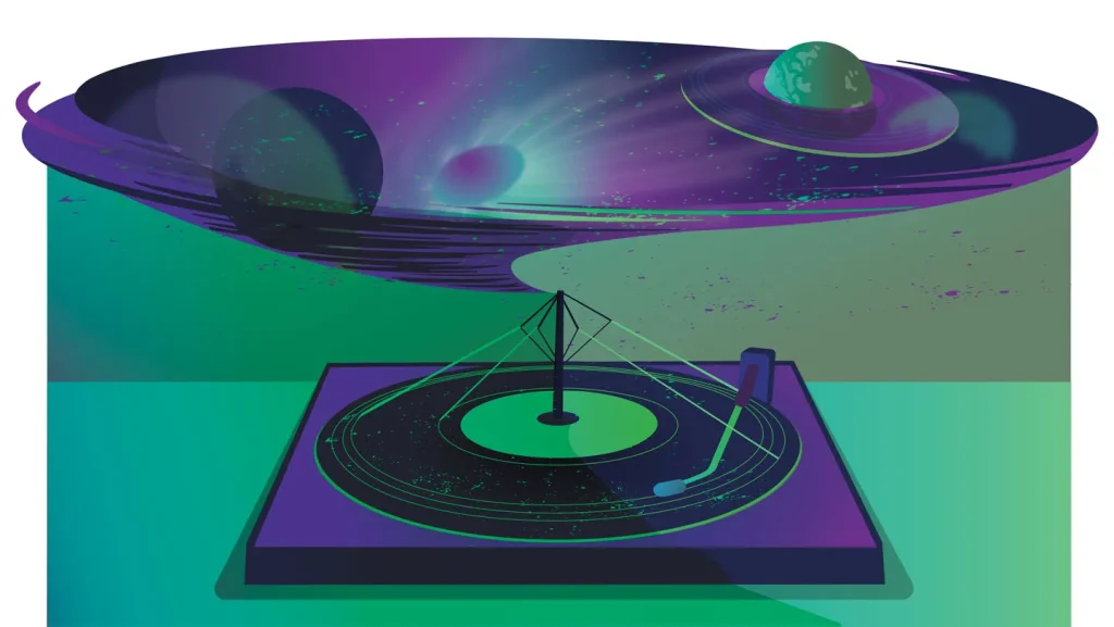 Otherworldly music albums feature space weather data