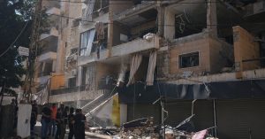 rewrite this title into a single title (don’t suggest multiple titles, just choose one, and don’t add “ to the title): Israel Bombs Beirut Outskirts as Fighting With Hezbollah Escalates