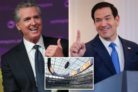 Gavin Newsom hits Marco Rubio with childish Gen-Z dig as rivals set to sit together at World Cup match
