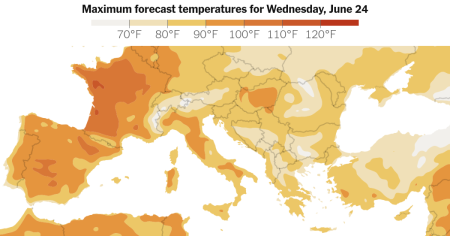 Europe Heat Wave Latest News: After France’s Hottest Day Ever, U.K. Approaches June Record