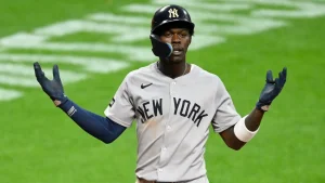 Jazz Chisholm explains why he still won’t wear a cup after fouling a pitch into his own groin