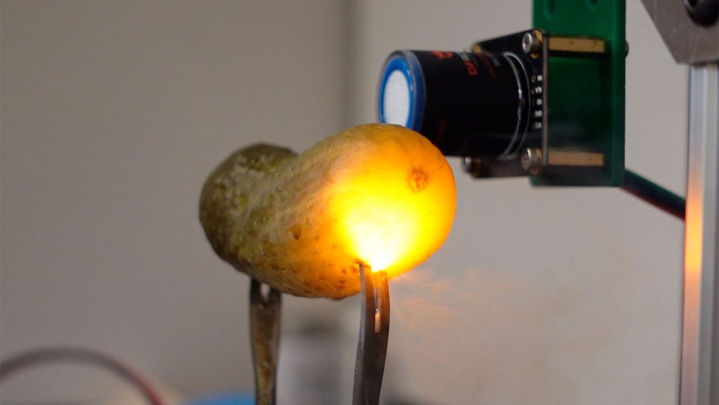 Pickles glow when you plug them in. Science explains why