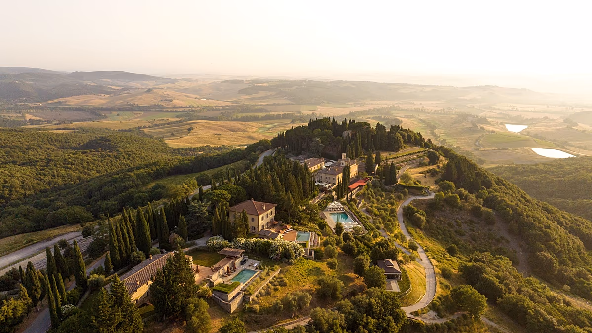 This Tuscan hotel on a 5,000-acre estate was named the best in Europe