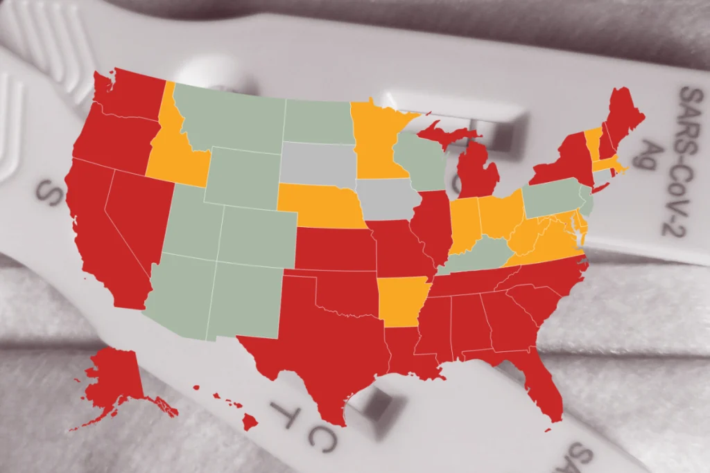 Map Shows Where US COVID Cases Are Rising