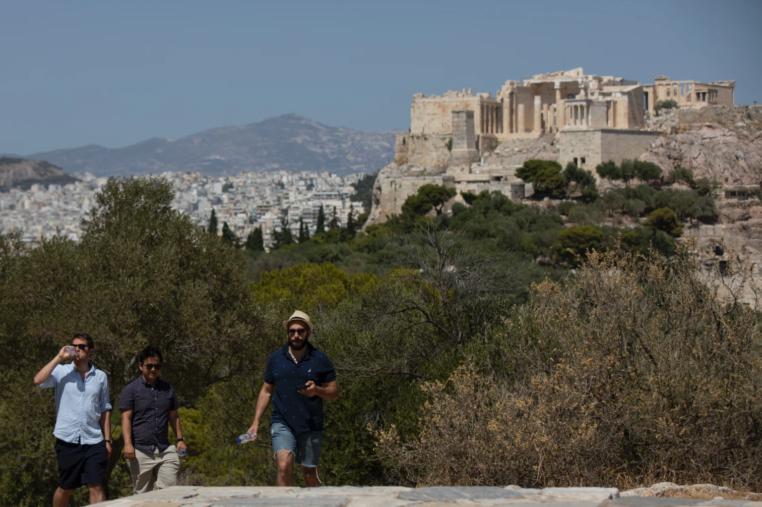 Americans tourists stabbed outside Athens’ Acropolis as police detain suspect in apparent random attack