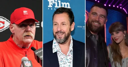Andy Reid Reveals Marriage Advice Adam Sandler Gave Taylor Swift and Travis Kelce During MSG Ceremony