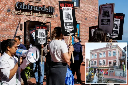 San Francisco’s Ghiradelli chocolate shop closed due to worker strike