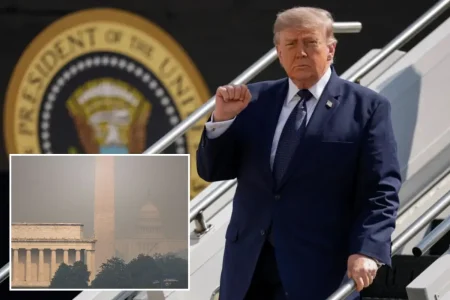 Trump says Canada must pay new tariffs due to ‘totally unacceptable’ wildfire smoke