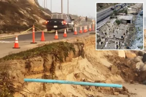 Apocalyptic pictures show Malibu beach destroyed by sudden coastal erosion