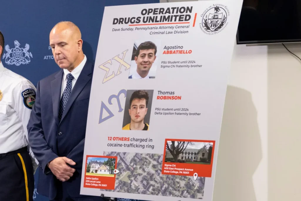 Penn State Fraternity Pledges Made to Cut Cocaine as ‘Indoctrination’—Attorney